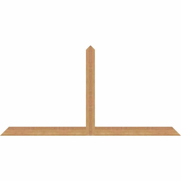 Ekena Millwork Portland Timber Gable Bracket, Western Red Cedar, 72"W x 36"H x 1 1/2"D x 3 1/2"F, 12/12 Pitch GBW072X36X0204POR00SWR - main